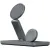 Беспроводное зарядное Magssory Yoga 3 в 1 Charging Station для Apple Qi2 WCH016m (темно-серый)