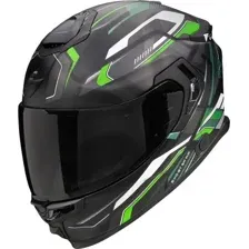 Мотошлем Scorpion Exo Exo-Gt Sp Air Augusta (р. XL, черный матовый/серый/зеленый)
