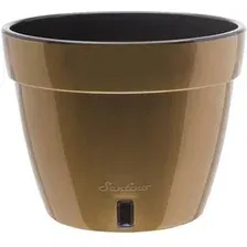 Вазон Santino Asti AST150GLD/BL двойной (золото/черный)