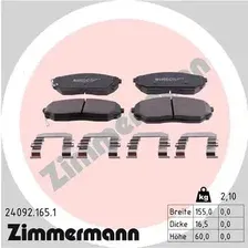 Тормозные колодки дисковые передняя ось ZIMMERMANN 24092.165.1