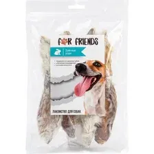 For Friends Лакомство для собак Натуральные заячьи уши 100 г