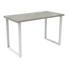 Стол офисный KingStyle Баку White, бетонный камень