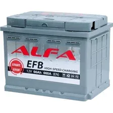 Автомобильный аккумулятор ALFA EFB 66 R+ (66 А·ч)