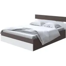 Кровать PROxSON Milton с ПМ 120x200 (ясень шимо темный/белый)