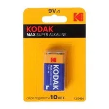 Батарейка "крона" 6LR61-1BL 9V KODAK MAX