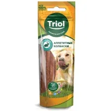 Лакомство для собак Triol Аппетитные колбаски из кролика / 10171036 (40г)