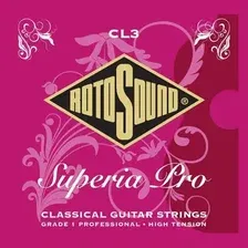 Струны для классической гитары Rotosound CL3 Superia Pro High Tension