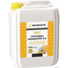 Акриловая грунтовка Goldbastik концентрат BS 02 (бесцветный, 10 л)