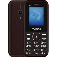 Кнопочный телефон Maxvi C27 (коричневый)