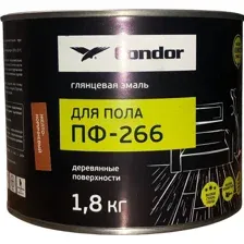 Эмаль для пола ПФ-266 красно-коричневая,1,8кг