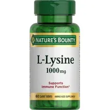 L-лизин Nature's Bounty 1000мг (60 таблеток)