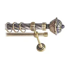 Карниз для штор Lm Decor Империя 168 2р витой 25/16мм (антик, 4м)