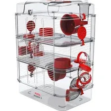 Клетка Zolux Rody 3 Trio 206023 (рубиново-красный)