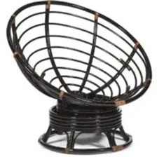 Кресло-качалка Tetchair Papasan W 23/01 B без подушки (античный черно-коричневый)