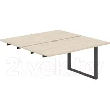 Комплект столов модульных Norden 320x143.8x75 / AG.126.AR.V.72.AN (антрацит/акация равелло)