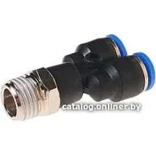 Фитинг RockForce Фитинг Y-образный для пласт. труб 6 мм 1/4" RF-SPX06-02