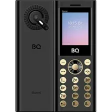 Кнопочный телефон BQ BQ-1858 Barrel (черный/золотистый)