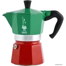 Гейзерная турка Bialetti Moka Express Tricolor (3 порции)