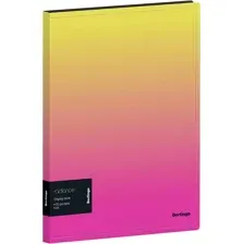 Папка для бумаг Berlingo Radiance DB4_20001 (желтый/розовый)