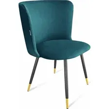 Стул Sheffilton SHT-ST36/S95-1 СТ-484 (альпийский бирюзовый/черный муар/золото)