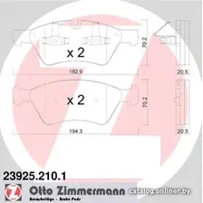 Тормозные колодки Zimmermann 239252101