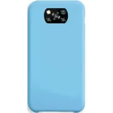 Чехол-накладка Case Matte Lux для Poco X3 (голубой)