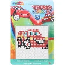 Развивающая игра MultiArt Термомозаика Тачки / IB400-120524