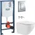 Унитаз подвесной Grado GD-W203T + GROHE Rapid SL 38772001 (с кнопкой смыва)