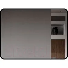 Зеркало Алмаз-Люкс Hanoi Blaсk 8060d2-6 (80x60см, черный, с подсветкой и датчиком движения)