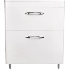 Symbolite Тумба под умывальник Каре 70 Люкс Plus 2 ящика (белый)