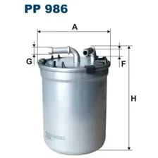 Топливный фильтр Filtron PP986