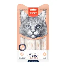 Лакомство для кошек Wanpy Cat Нежное пюре из тунца и лосося (25x14г)