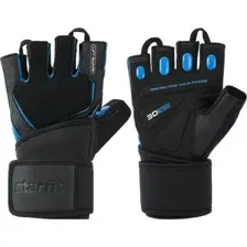 Перчатки для фитнеса Starfit WG-201 (L, черный/синий)