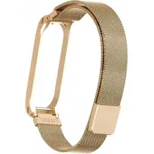 Браслет Xiaomi для Mi Band 3/4 (миланский сетчатый, золотистый)