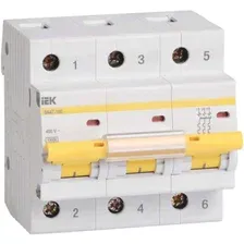 Выключатель автоматический IEK ВА 47-100 3п 16А C MVA40-3-016-C