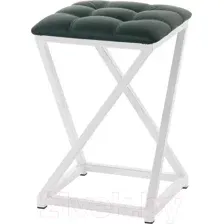 Табурет AMC Comfort 8К6.9 (кожзам зеленый/белый)