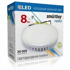 Лампа светодиодная LED Tablet GX53 Smartbuy-8W/6000K арт. SBL-GX-8W-6K