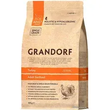 Сухой корм для кошек Grandorf Turkey Adult Sterilised (для стерилизованных со вкусом индейки) 400 г