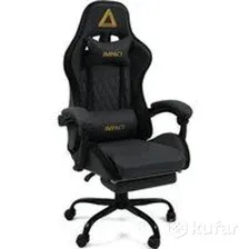 Игровое (геймерское) кресло King Style Impact Sueder Fabric Black (темно-серый/черный)