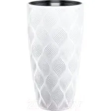 Кашпо Formplastic Flow Slim 4720-011 (белый)