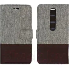 Чехол-книжка Case Muxma для Nokia 6 2018 (серый)