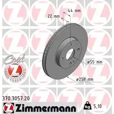 Тормозной диск ZIMMERMANN 370.3057.20 вентилируемый , передняя ось