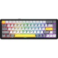 Клавиатура Ajazz AK680 Max (8+1K) (черный/серый/желтый)