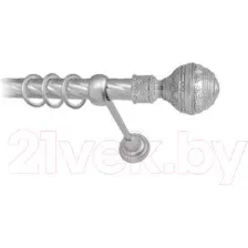 Карниз для штор Lm Decor Ампир 161 1р витой 25мм (сатин, 4м)