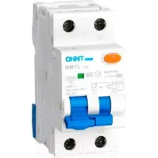 Дифференциальный автомат Chint NB1L 1P+N C25 30mA AC 10kA (36мм) (R)