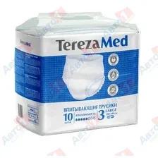 TerezaMed Подгузники-трусы д/взрослых размер L, 10шт