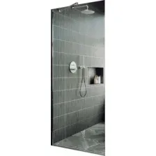 Душевая стенка MaybahGlass 109x195 MGD-677-5ш (прозрачное стекло/хром матовый)