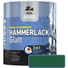 Эмаль Dufa Hammerlack на ржавчину гладкая RAL6005 (2л, зеленый мох)