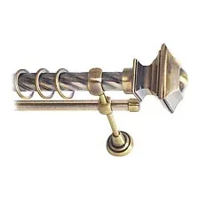 Карниз для штор Lm Decor Верди 030 2р витой 25/16мм (антик, 3.6м)
