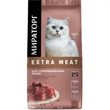 Сухой корм для кошек Мираторг Extra Meat для стерилизов. кошек с нежной телятиной 1010026837 (10кг)